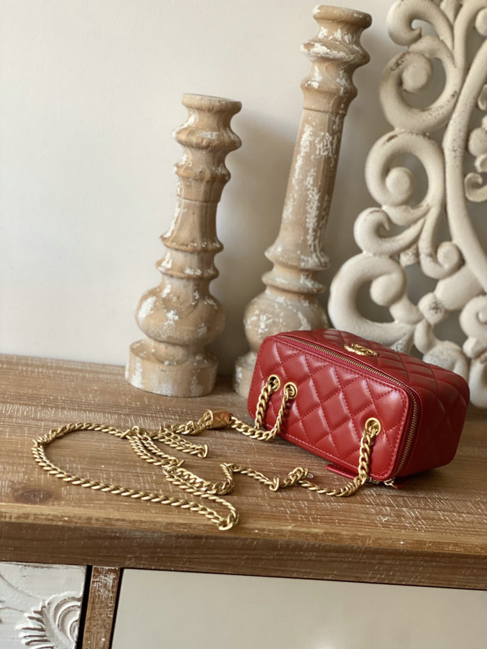 Chanel Mini Shoulder Bag Red AS81222