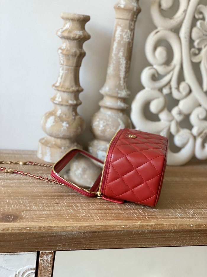 Chanel Mini Shoulder Bag Red AS81226