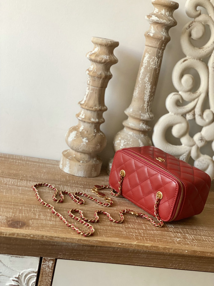 Chanel Mini Shoulder Bag Red AS81226