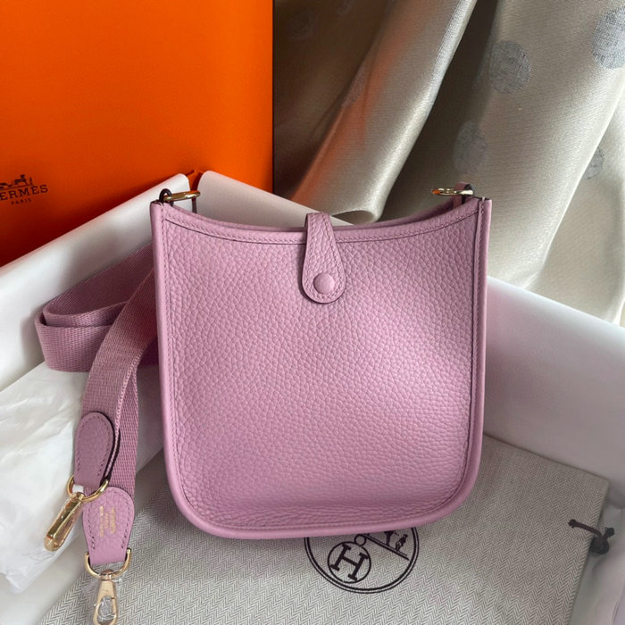 Hermes Mini Evelyne Bag Mauve Sylvestre H05634