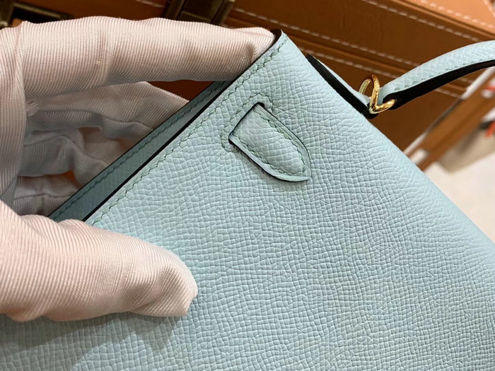 Hermes Mini Kelly II Bag Bleu Zephyr H82401