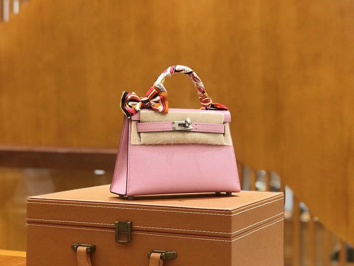 Hermes Mini Kelly II Bag Mauve Sylvestre H82401