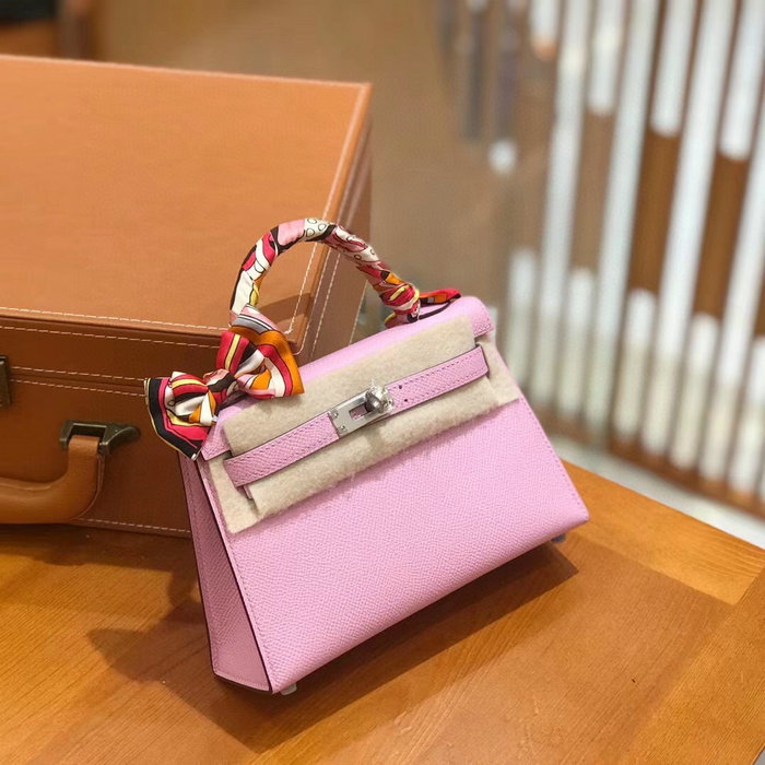 Hermes Mini Kelly II Bag Mauve Sylvestre H82401