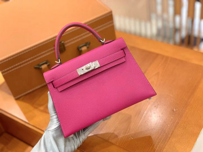 Hermes Mini Kelly II Bag Rose Magnolia H82401