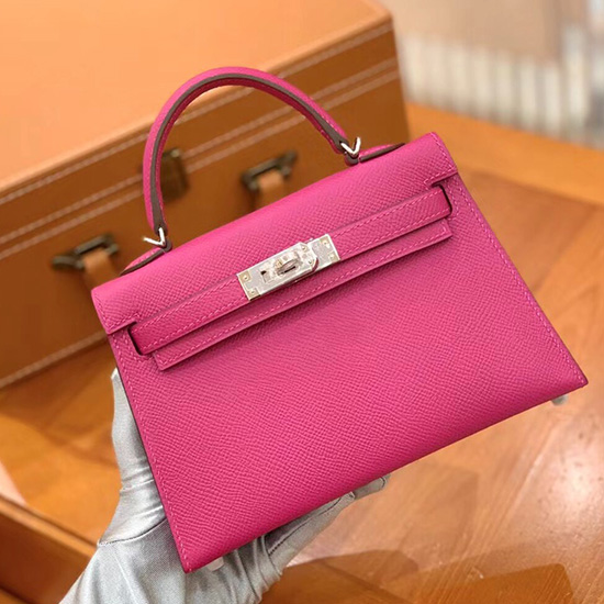 Hermes Mini Kelly II Bag Rose Magnolia H82401