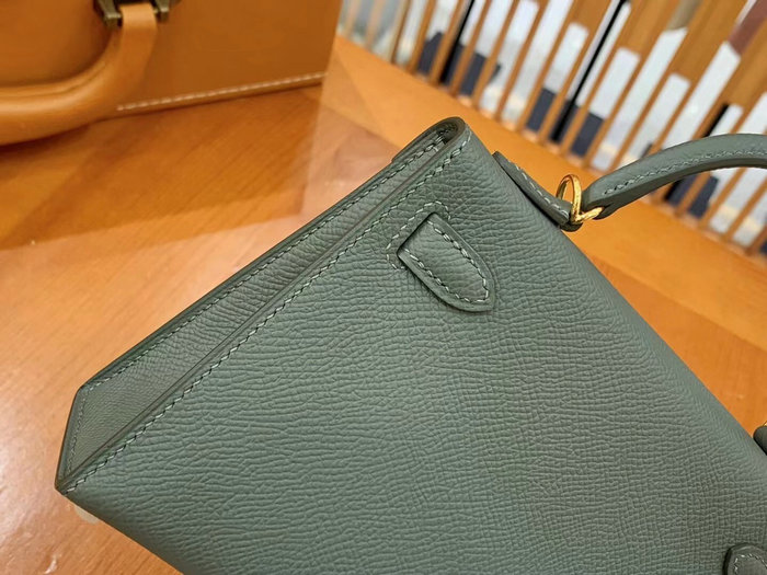 Hermes Mini Kelly II Bag Vert Amande H82401