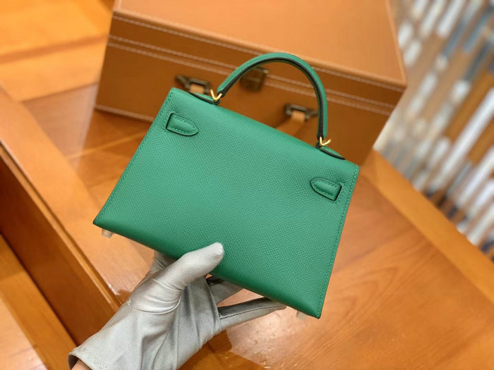 Hermes Mini Kelly II Bag Vert Vertigo H82401