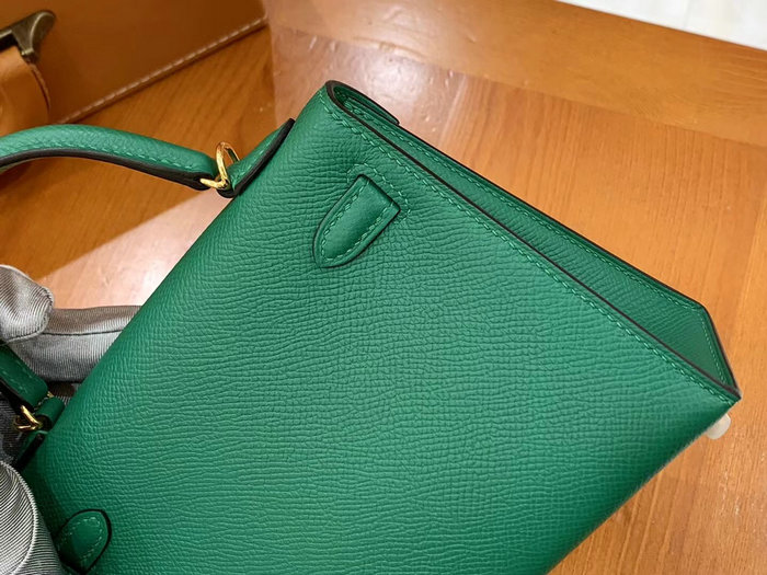 Hermes Mini Kelly II Bag Vert Vertigo H82401