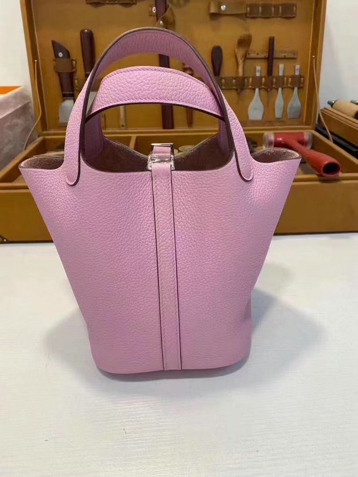 Hermes Picotin Lock 22 Tote Bag Mauve Sylvestre H82301