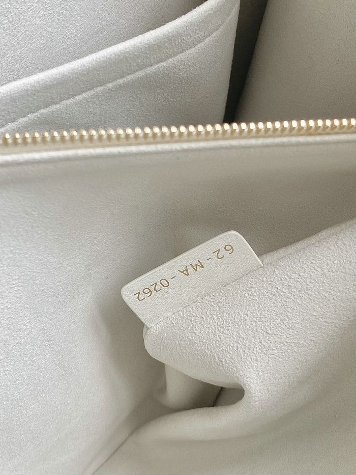 Medium Dior Essential Tote Bag White M8721