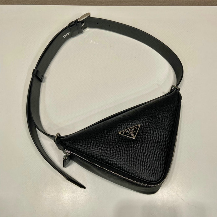 Prada Saffiano leather belt bag Black 2VL039