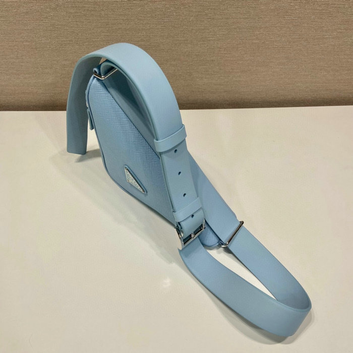 Prada Saffiano leather belt bag Blue 2VL039