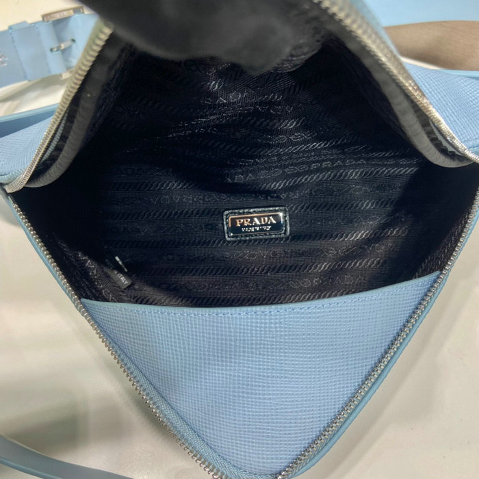 Prada Saffiano leather belt bag Blue 2VL039