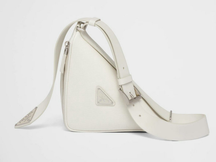 Prada Saffiano leather belt bag White 2VL039