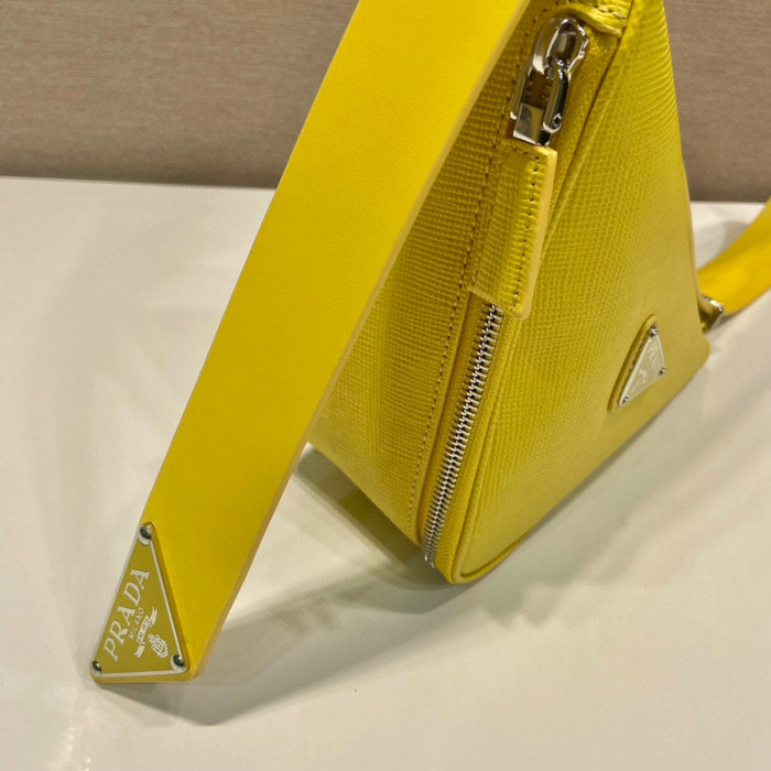 Prada Saffiano leather belt bag Yellow 2VL039