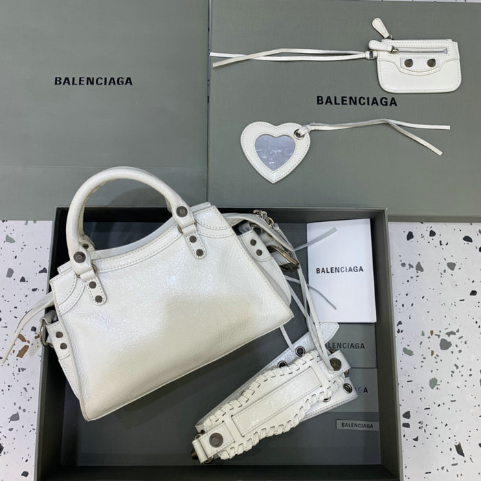 Balenciaga Neo Cagole XS shoulder bag White B70094