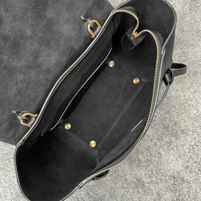 Celine Grained Calfskin Belt Bag Black C10221