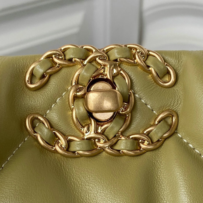 Chanel 19 Shopping Bag Lemon AS3519