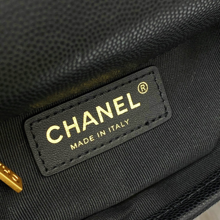 Chanel 22k Mini Flap Bag Black AS3652