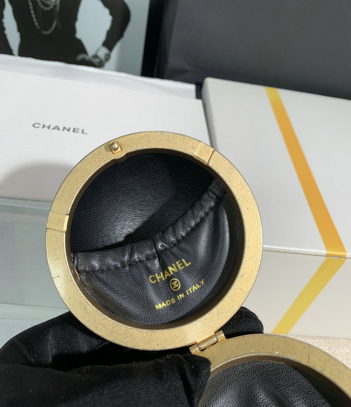 Chanel Lambskin Sphere Minaudiere Black AP2895