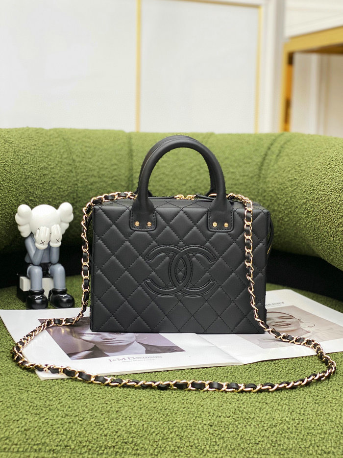 Chanel Vanity Case Black AS3345