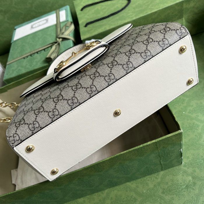 Gucci Horsebit 1955 medium bag White 702049