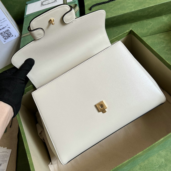 Gucci Horsebit 1955 medium bag White 702049