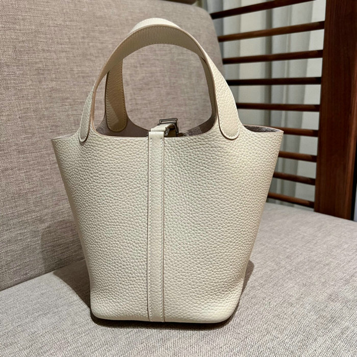 Hermes Picotin Lock 22 Tote Bag Craie H82301