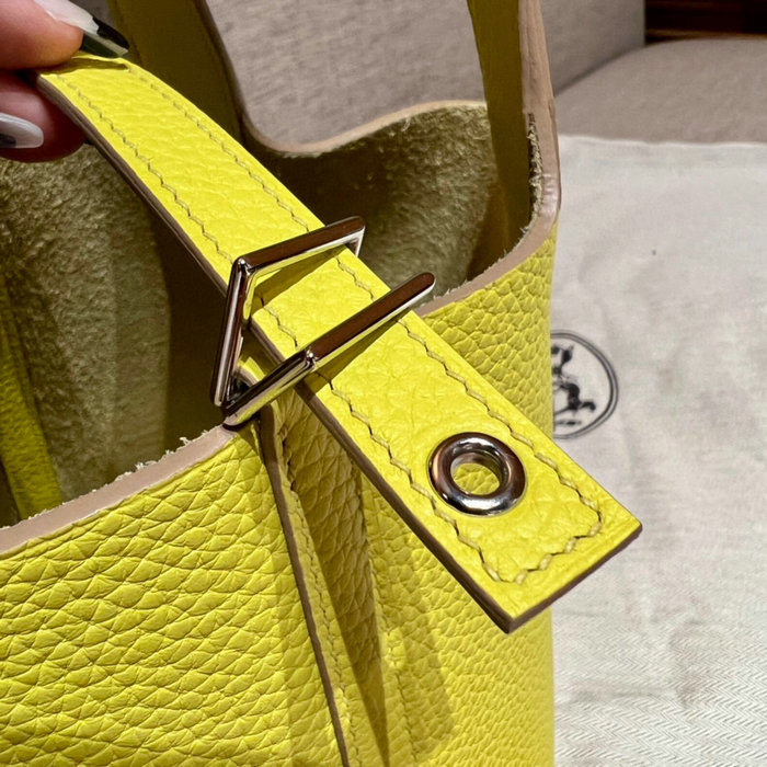 Hermes Picotin Lock 22 Tote Bag Jaune de Naples H82301