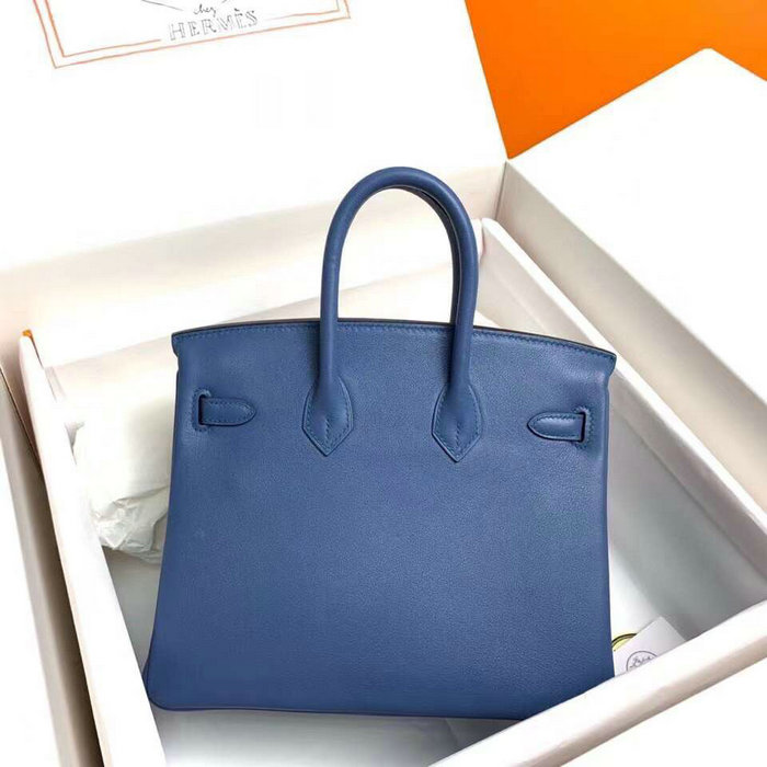 Hermes Swift Leather Birkin Bag Bieu Agate HB10231