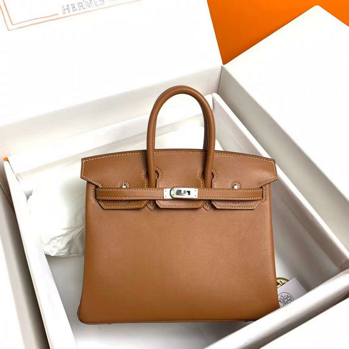 Hermes Swift Leather Birkin Bag Golden Brown HB10231