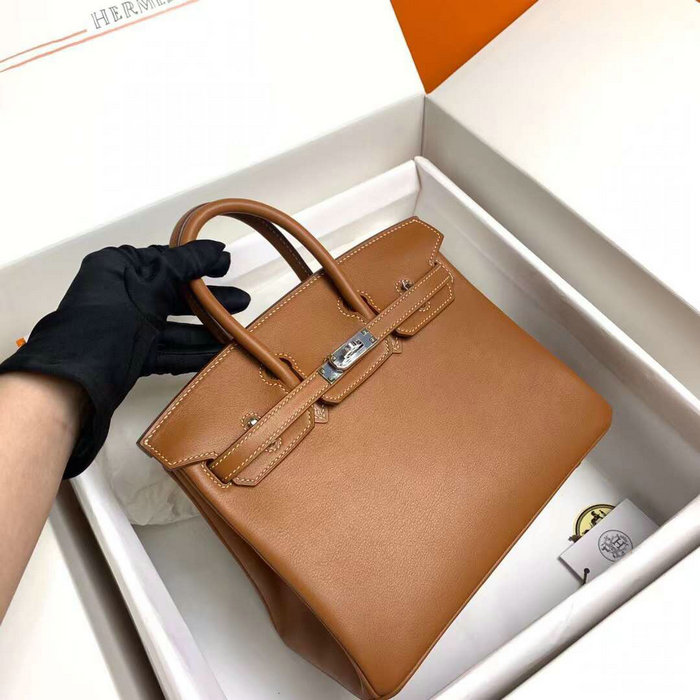 Hermes Swift Leather Birkin Bag Golden Brown HB10231