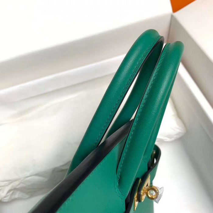 Hermes Swift Leather Birkin Bag Vert Vertigo HB10231