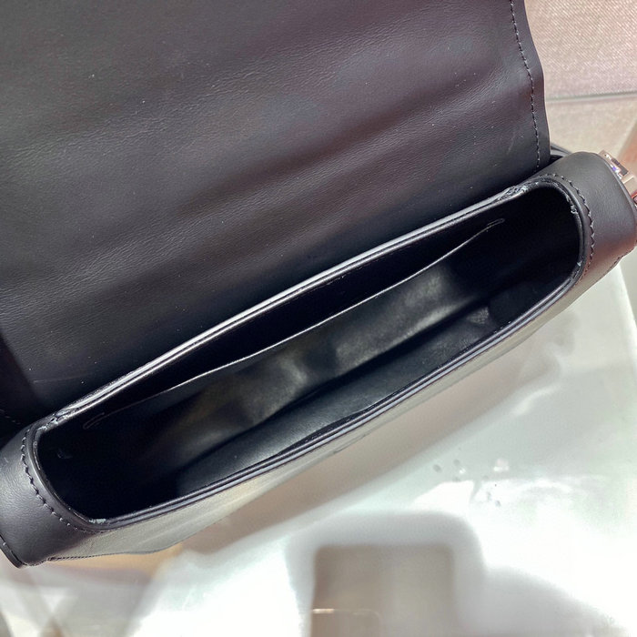 Prada Leather Shoulder Bag Black 1BD283