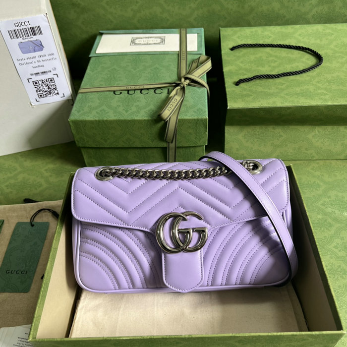 Gucci GG Marmont small shoulder bag Lilac 443497