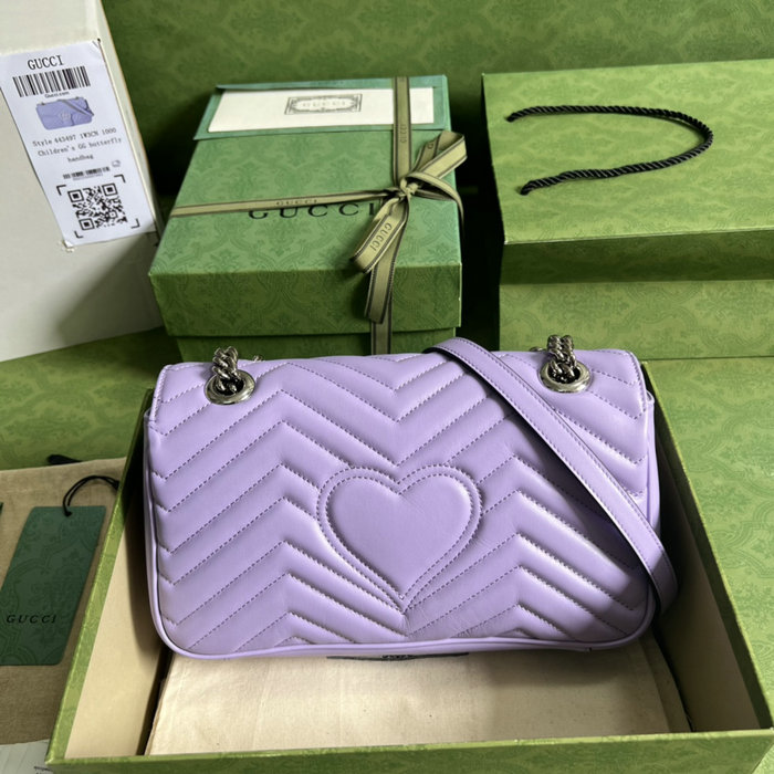 Gucci GG Marmont small shoulder bag Lilac 443497