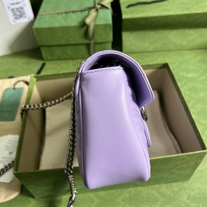 Gucci GG Marmont small shoulder bag Lilac 443497