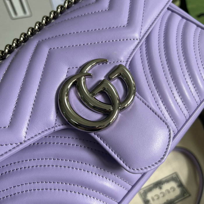 Gucci GG Marmont small shoulder bag Lilac 443497