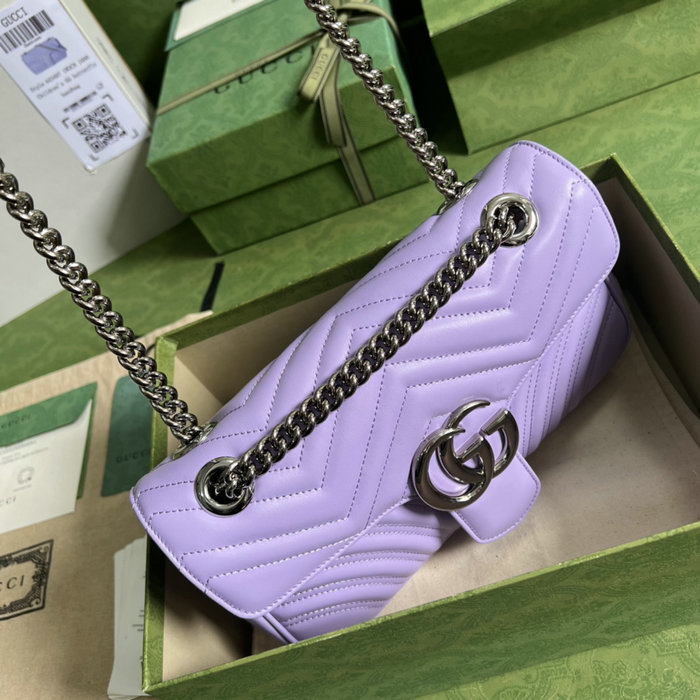 Gucci GG Marmont small shoulder bag Lilac 443497