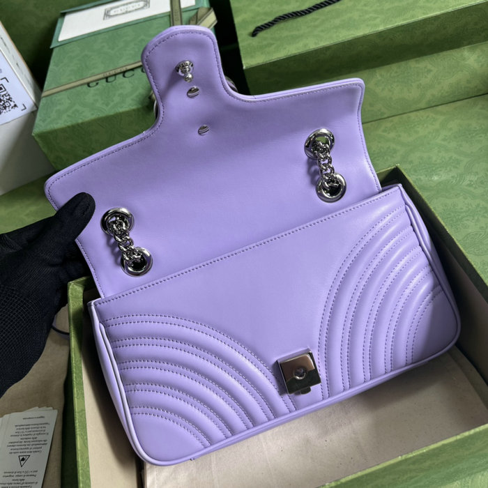 Gucci GG Marmont small shoulder bag Lilac 443497