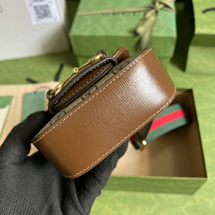 Gucci Horsebit 1955 strap wallet Beige 699760