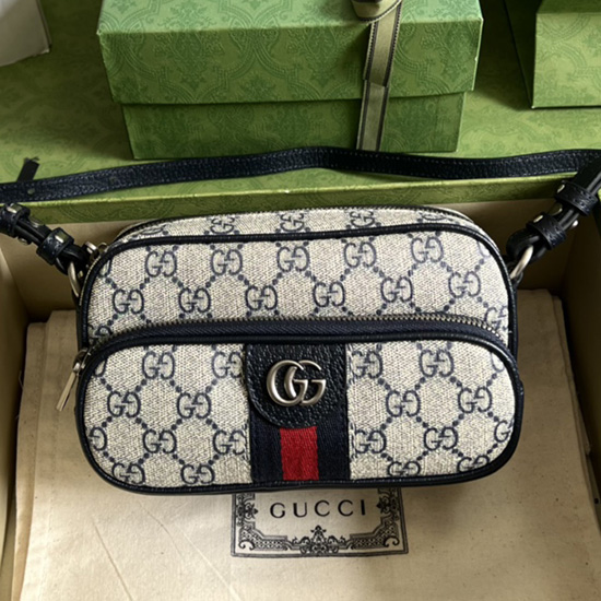 Gucci Ophidia Mini Bag Blue 722557