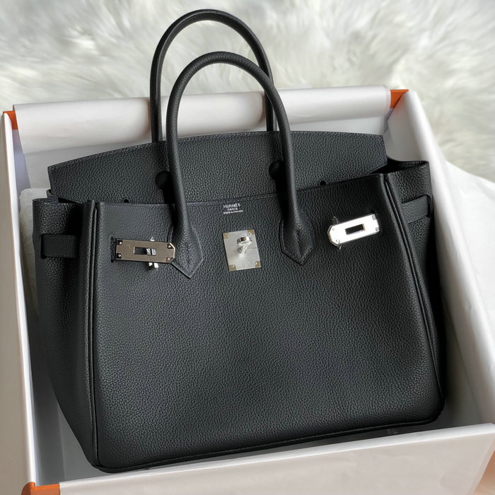 Hermes Togo Leather Birkin Bag Black HB253001