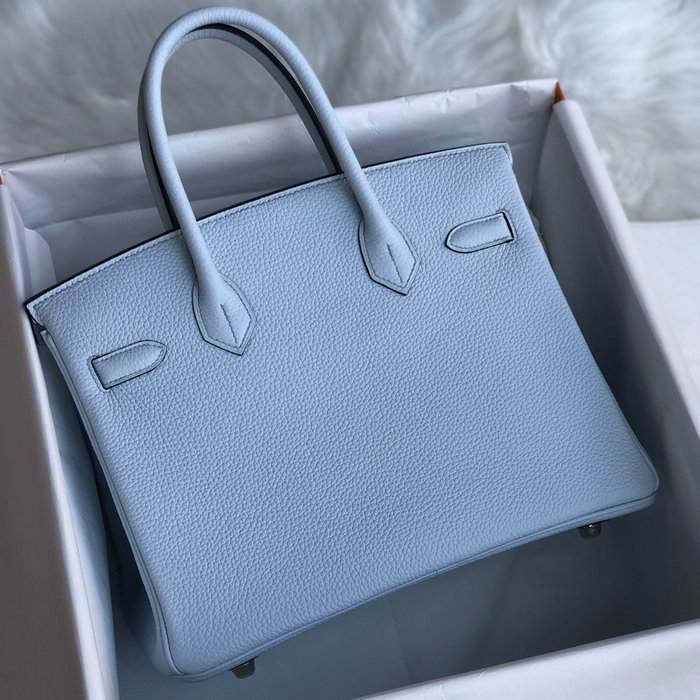 Hermes Togo Leather Birkin Bag Bleu Brume HB253001