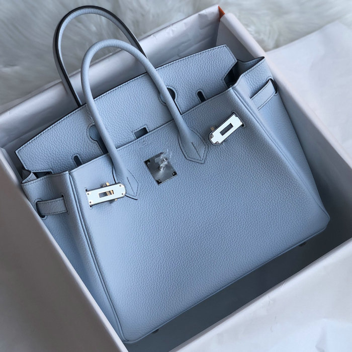 Hermes Togo Leather Birkin Bag Bleu Brume HB253001