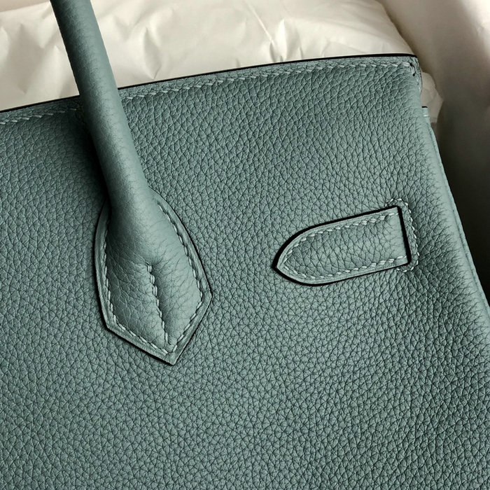 Hermes Togo Leather Birkin Bag Ciel HB253001