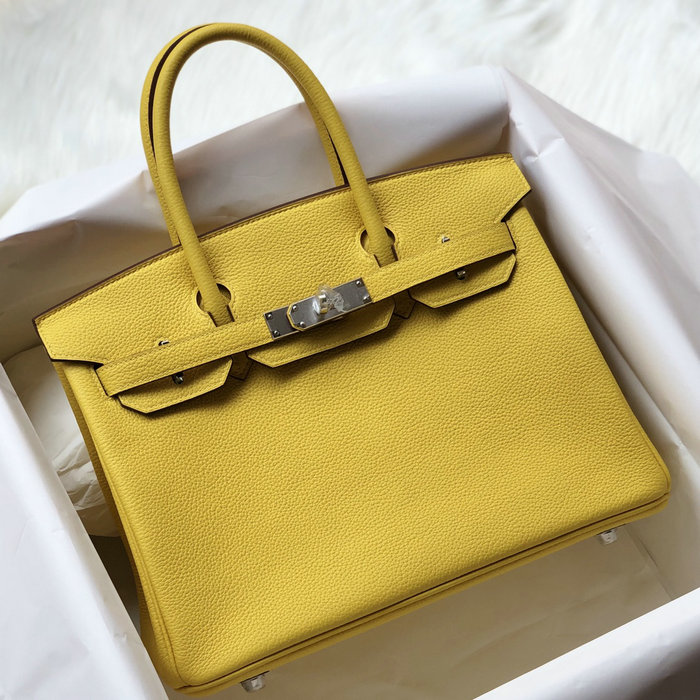 Hermes Togo Leather Birkin Bag Jaune de Naples HB253001