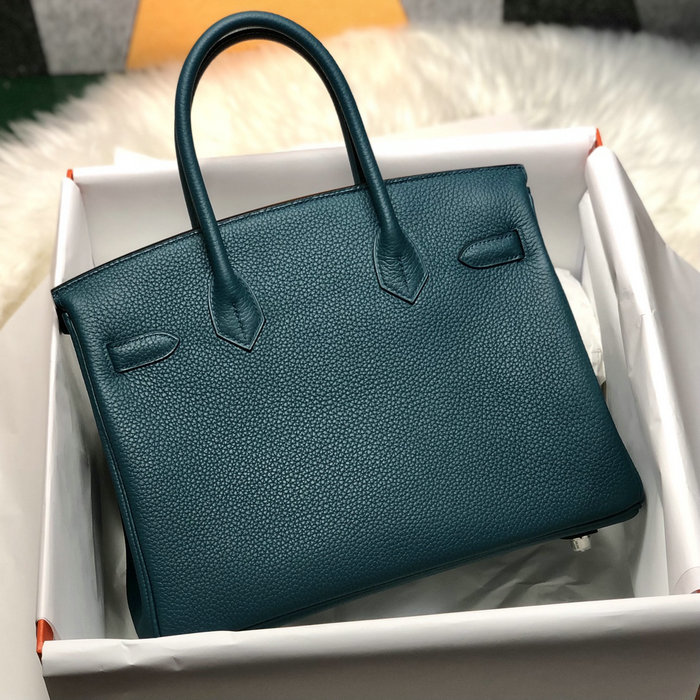 Hermes Togo Leather Birkin Bag Vert Bosphore HB253001