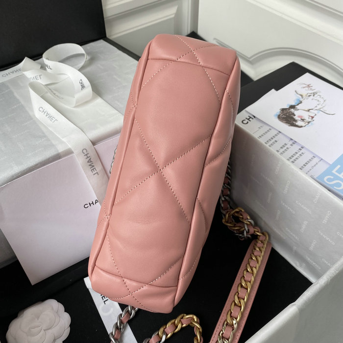 Chanel 19 Lambskin Flap Bag Pink AS1160
