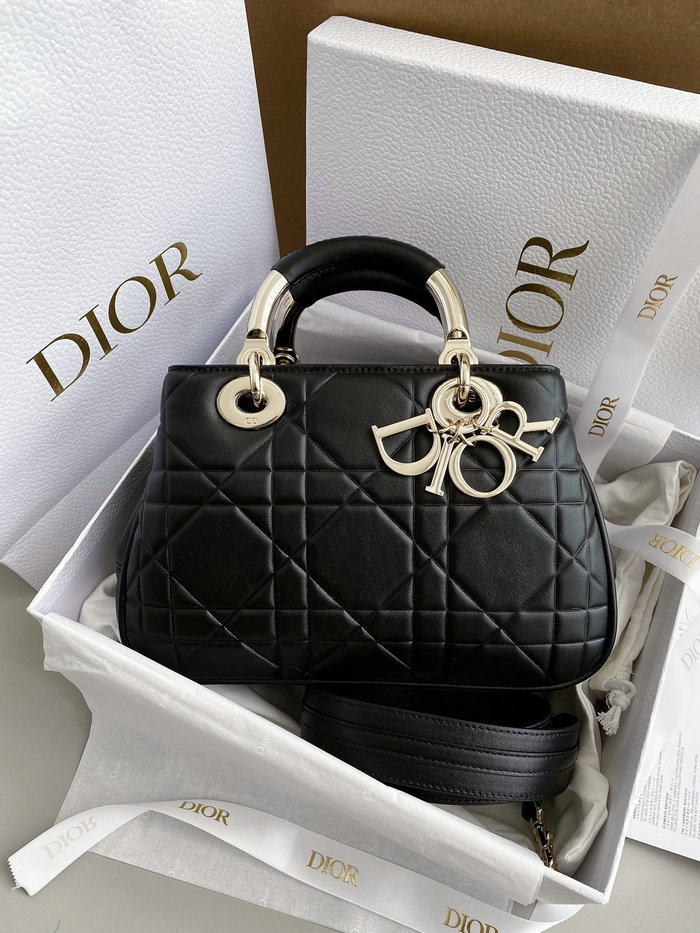 Dior Lady Handbag Black D7501